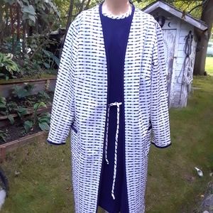 Vintage navy dress and matching jacket ju